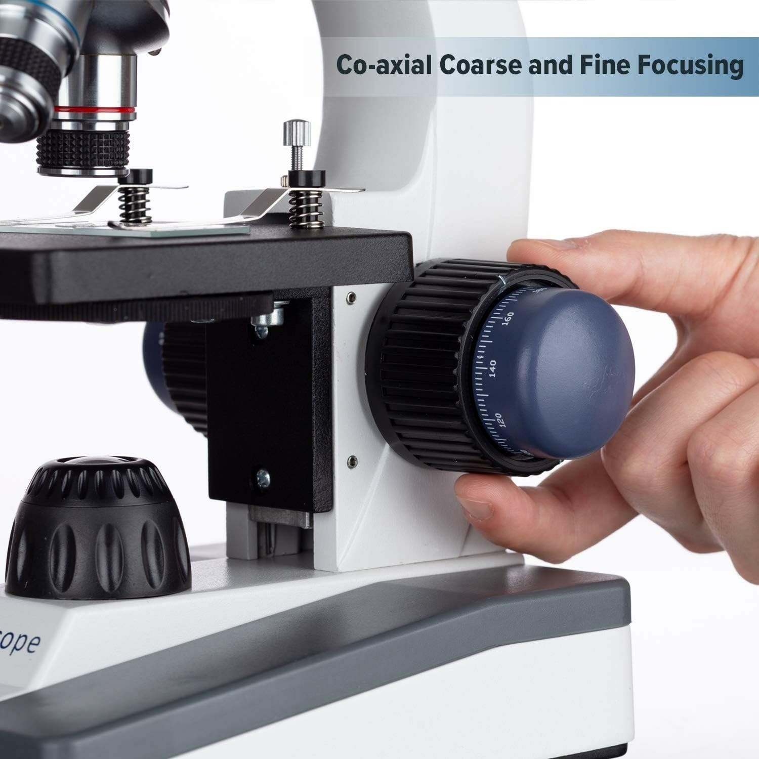 M150C-PS25 Series Portable Monocular Compound Microscope - 1000X | 40X-1000X Magnification Range Compound Biological