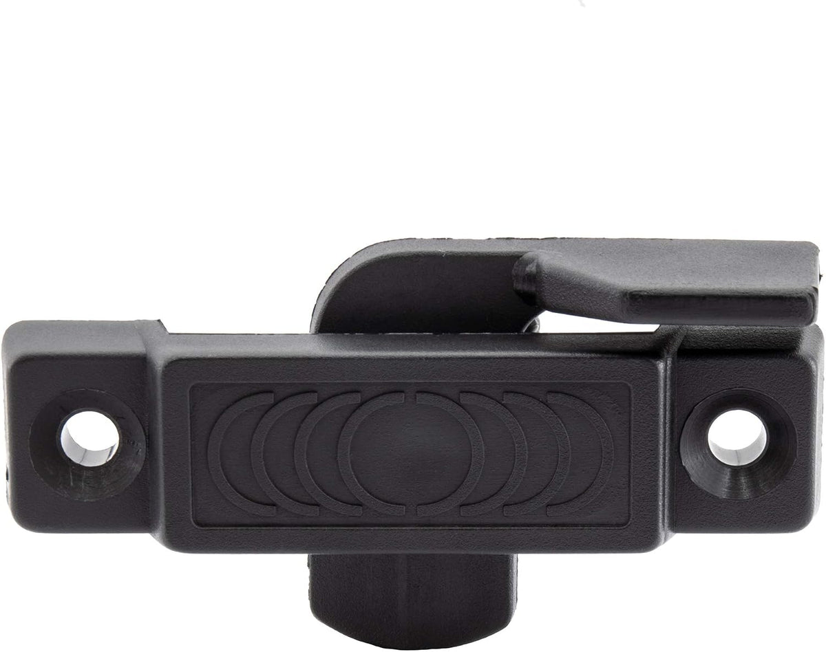 RV Window Replacement Latch | Rigid Plastic Sash Style Truck Cap Window Latch | 2.25" Mounting Hole Spacing |