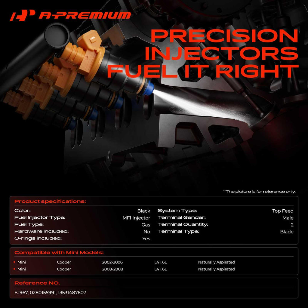 A-Premium Fuel Injectors Compatible with Mini