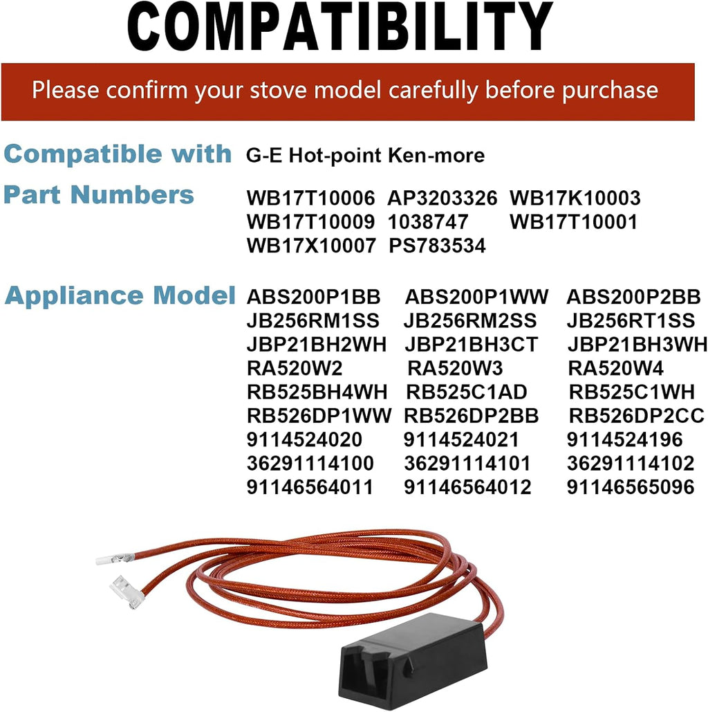 WB17T10006 Terminal Block Kit Compatible with GE Electric Stove, 2 Pack