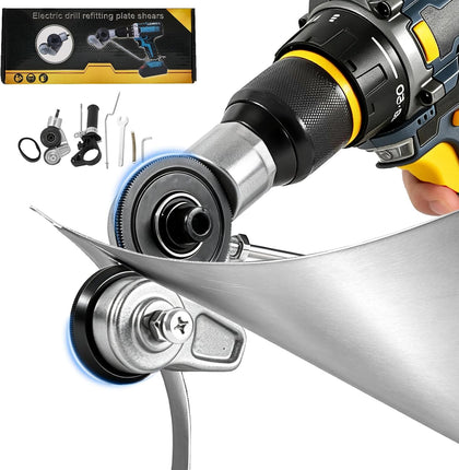 Sheet Metal Cutter Drill Attachment, Electric Drill Shears Attachment Cutter Nibbler, Metal Nibbler Drill Attachment