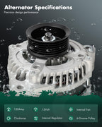 SCITOO 12V 130Amp Alternator 11062 Fits for Saturn for Vue 3.5L 2004-2007