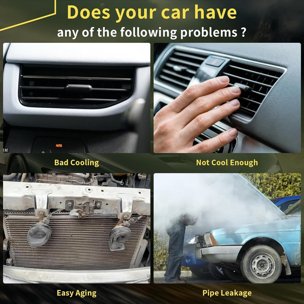 A/C Condenser Compatible with Chevy Silverado, Cadillac Escalade, Hummer H2