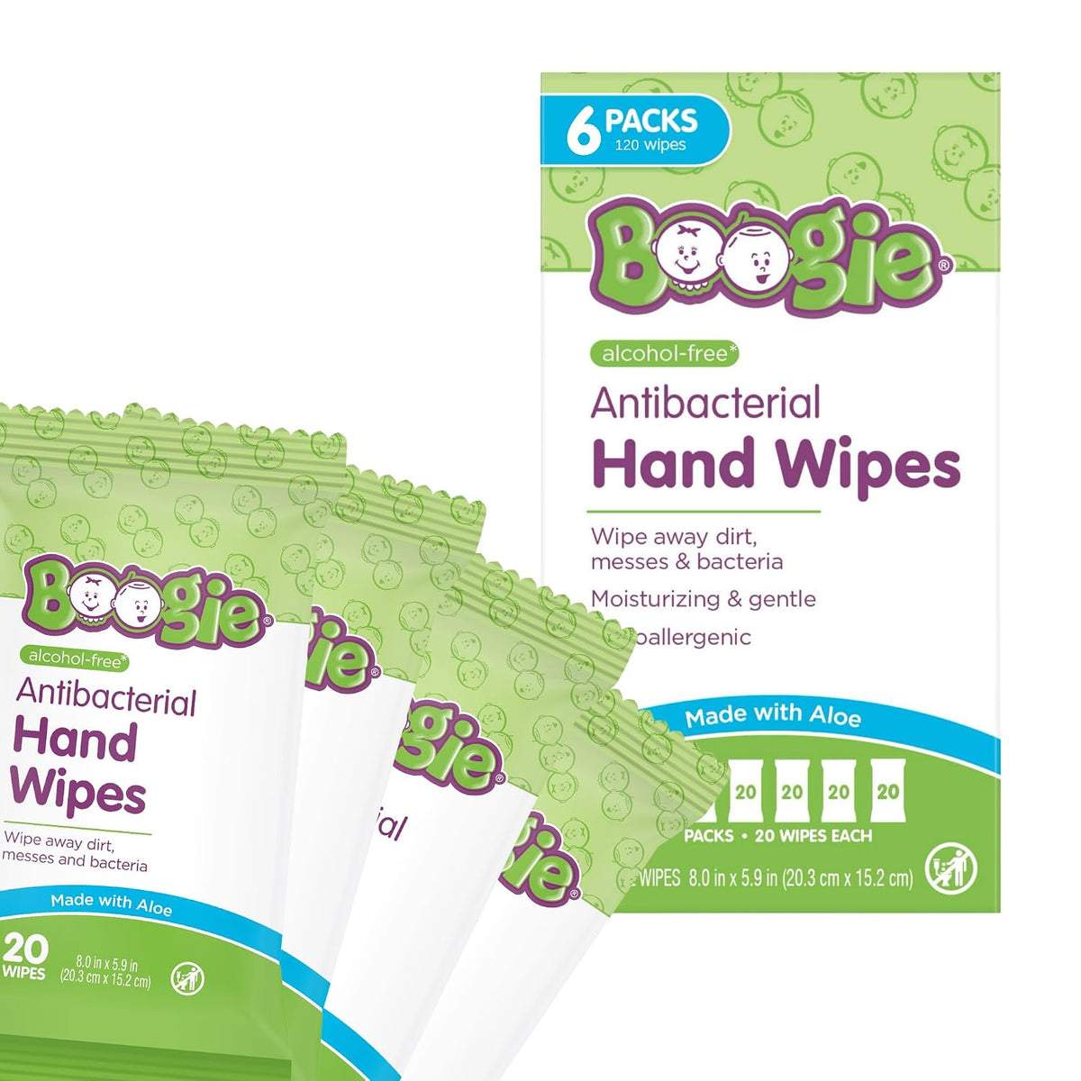 Antibacterial Hand Wipes - 120 Count