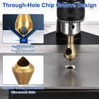 Workkyma Countersink Drill Bit Titanium Chamfer Tool 15-20mm