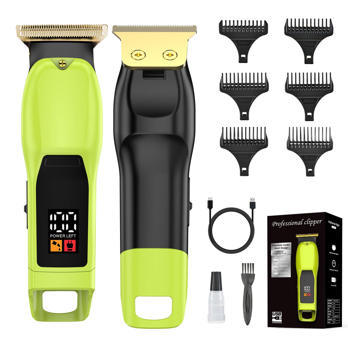 Beard Trimmer for Men, Rechargeable Cordless Hair Clipper
