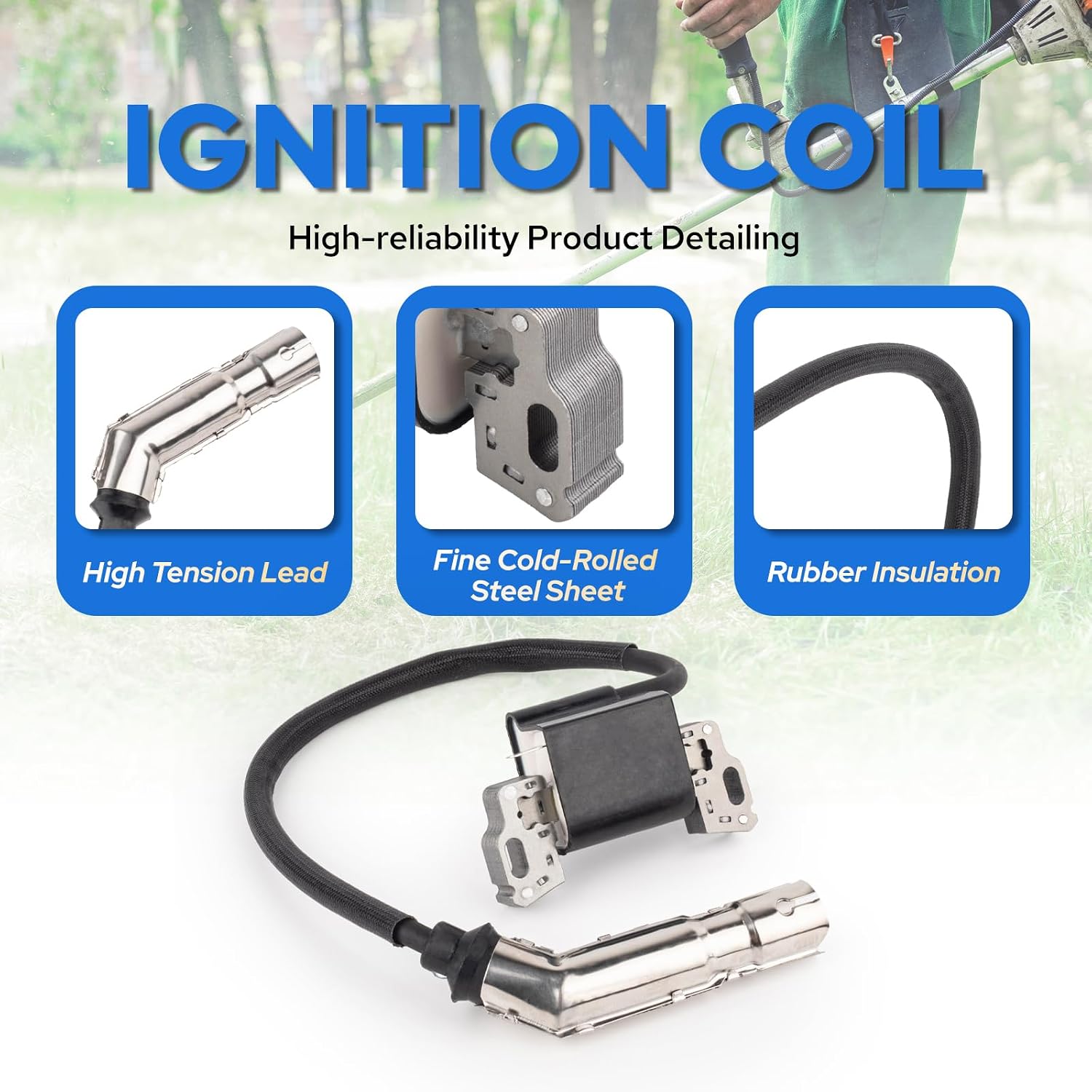 595304 Ignition Coil Compatible with Briggs and Stratton 17HP 17.5HP 19.5HP 20HP Intek OHV Magneto Armature Engine