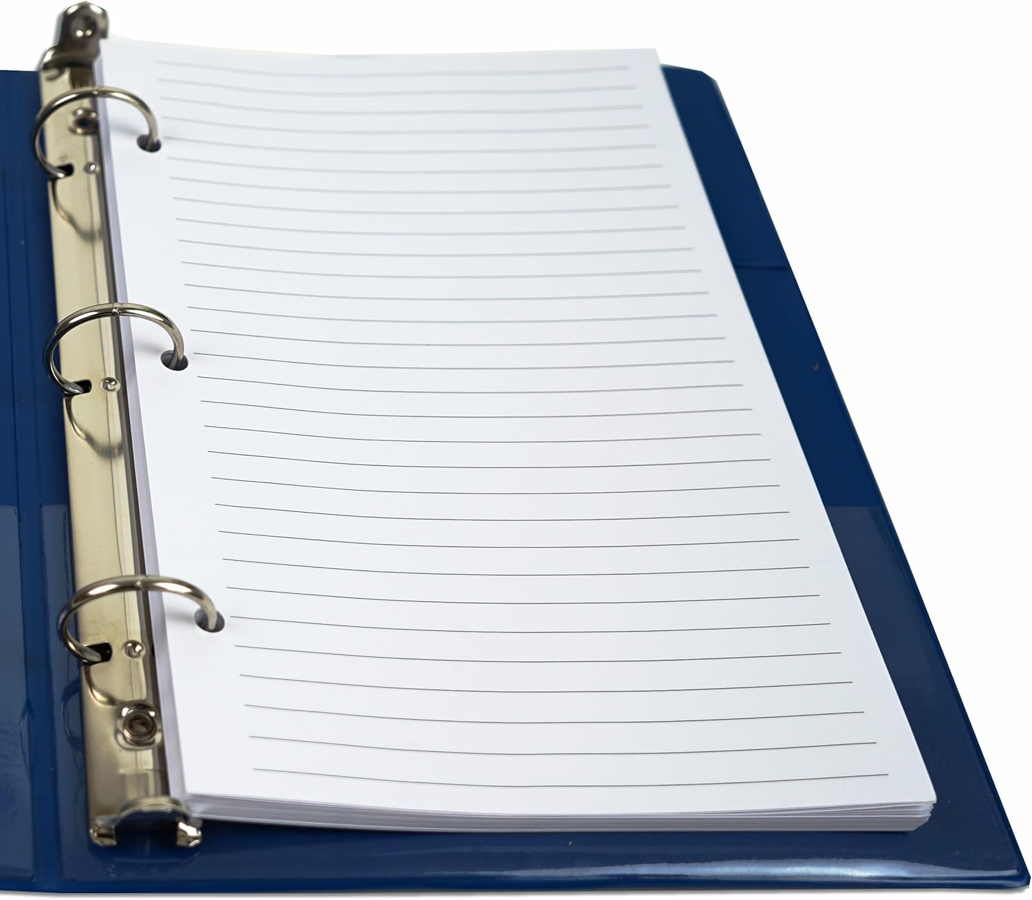 Half Letter Lined Paper, 3-Hole Punched, 250 Sheets/500 Pages, 100 GSM, Line Paper Binder Refill, 5.5 in. x 8.5 in.