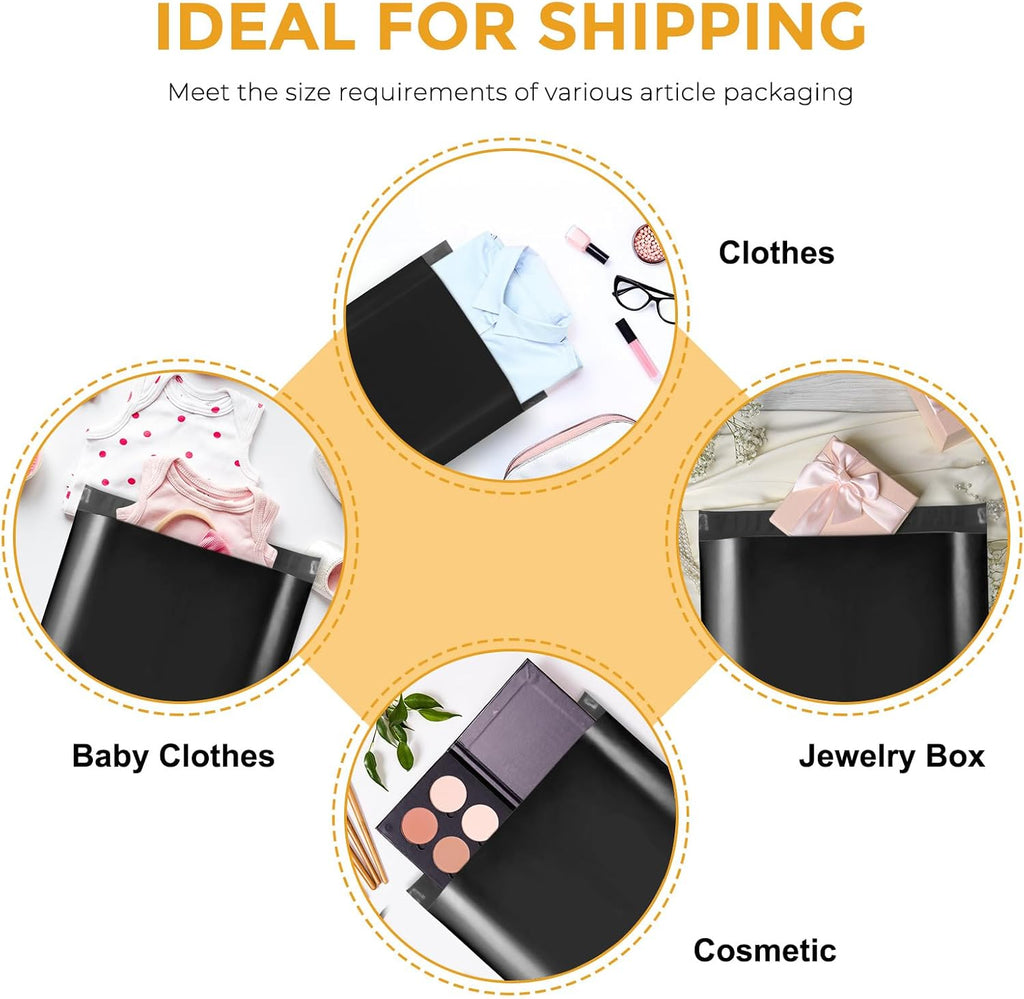 Poly Mailers 10x13 1000 Pack, Self-Seal Shipping Bags for Clothing