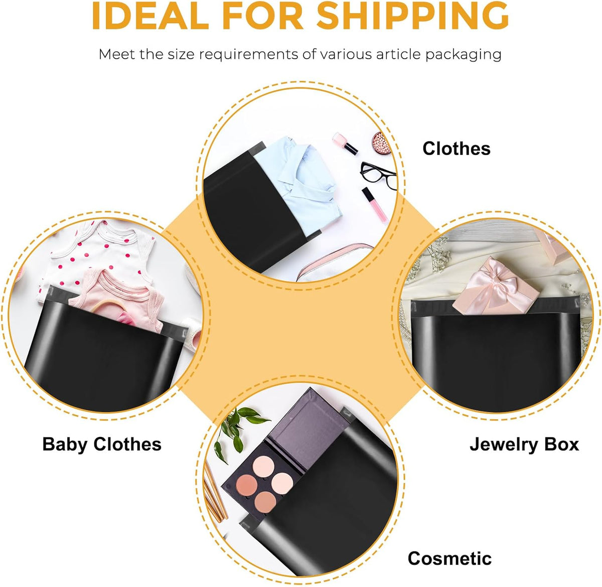 Poly Mailers 10x13 1000 Pack, Self-Seal Shipping Bags for Clothing