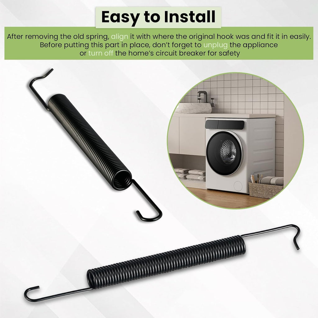 WPW10337934 Dishwasher Door Spring Replacement for Whirlpool, Kenmore, KitchenAid, Maytag - Replaces AP6019831, PS11753142, W10462694