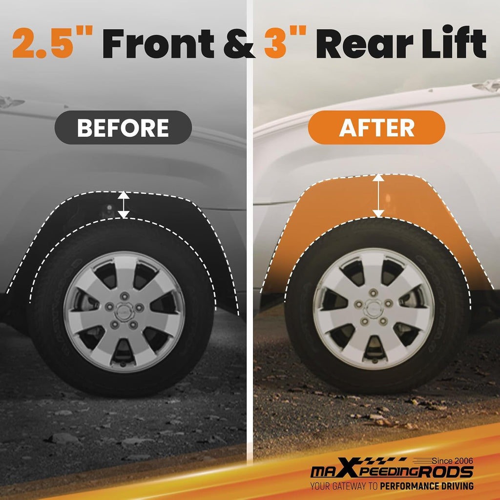 maXpeedingrods 2.5" Front & 3" Rear Lift Kit for Honda CR-V 4WD 2002-2006