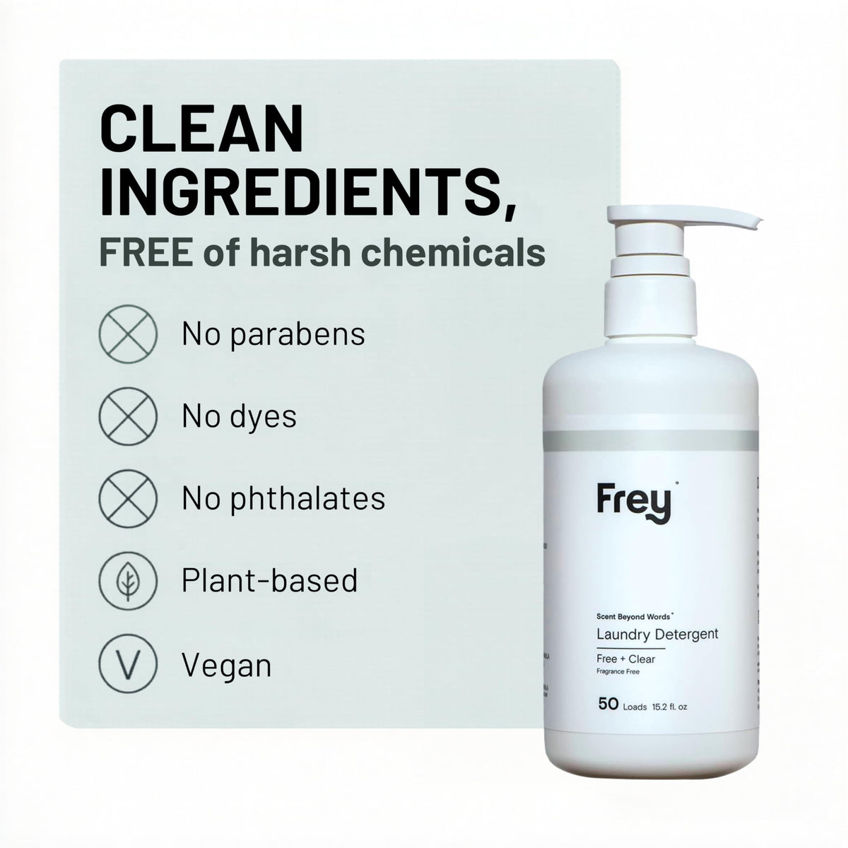 Eco-Friendly Liquid Laundry Detergent, Unscented, 1 Pack
