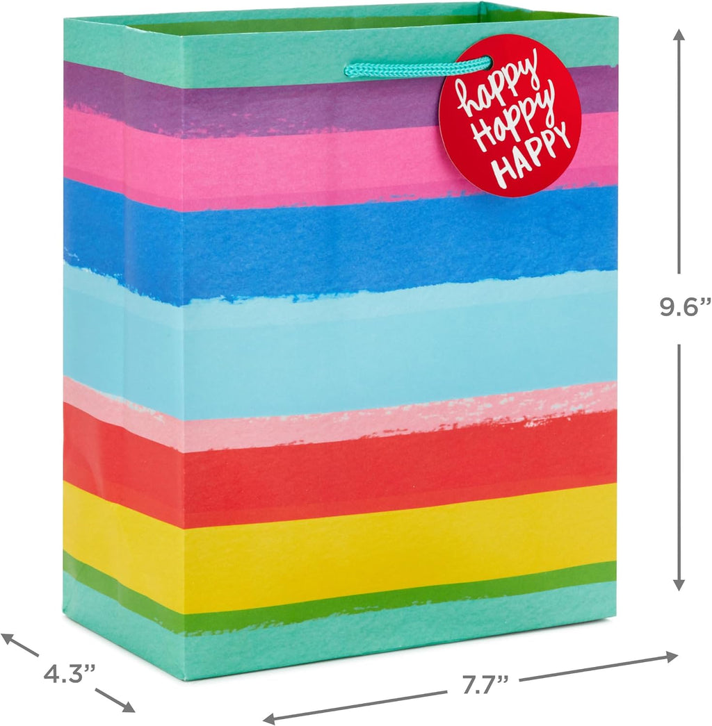 Assorted Birthday Gift Bags, 8-Pack (Take the Cake! Red, Blue)