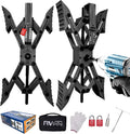 Camper X-Shaped Wheel Chock Stabilizer, 2 Sets RV Stabilizer Wheel Chock Scissor, X Chocks Wheel Stabilizer for
