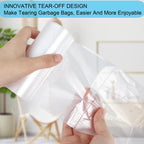 1.2 Gallon Small Trash Bags, 150 Count Clear Bags