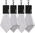 2 Sided Portable Glasses Cleaner Cloth Keychain,Reusable Glasses Cleaning Kit Travel,Microfiber Eye Glasses Lens
