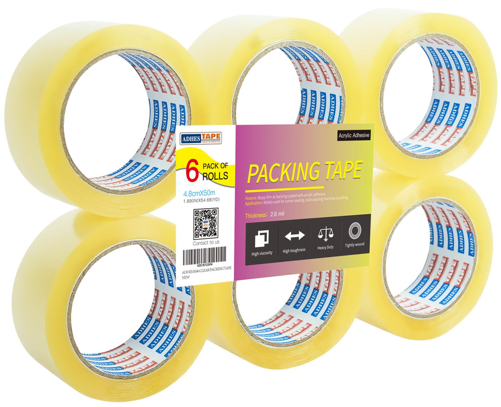 ADHES Packing Tape Shipping Tape Packaging Tape for Moving Boxes
