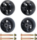 4PCS 753-04856A Lawn Tractors Deck Gauge Wheels with Bolts & Nuts