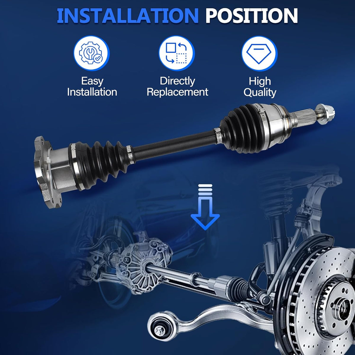 AWD CV Axle fit for 2013 2014 2015 2016 2017 2018 Toyota RAV4 CV Axle