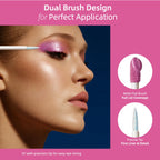 6PCS Neutral Liquid Eyeshadow Pink Brown Eye Shadow Set Matte Shimmer Glitter Long Lasting Waterproof Eyeliner