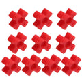 uxcell 10pcs GS12 Coupling Insert, Urethane Flexible Solid Type Jaw Coupling Center Insert for L-Jaw Couplings L-Jaw Couplers Set, Red