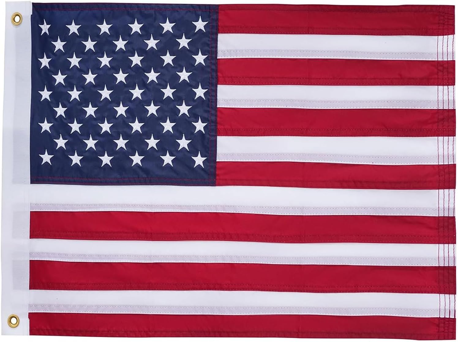 American flag with Pole,Flag poles Kit Embroidered USA Flag | 2x3 Ft | Includes 4 FT Heavy Duty Tangle Free Flagpole