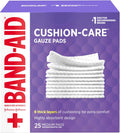 Brand Cushion Care Sterile Gauze Pads for Protection of Minor Cut, Scrapes & Burns, Non-Adhesive & Wound Care