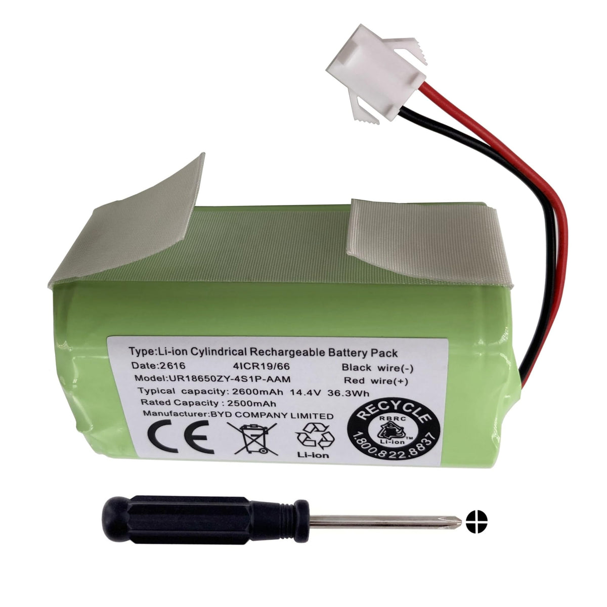 Robot Vacuum Battery for iHome Luna, Luna Pro, Eclipse Pro,Eufy G20 G30 G40