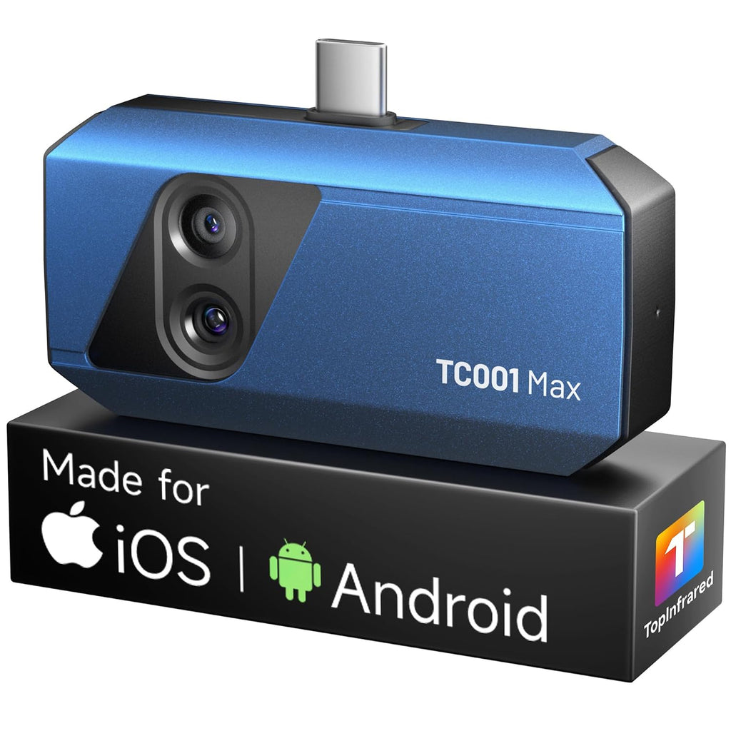 TOPDON TC001 Max Dual-Lens Thermal Camera for Any USB-C iPhone iPad Android