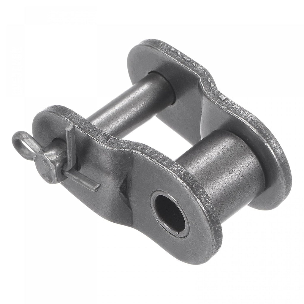 uxcell 10Pcs #60 Chain Offset Half Link Roller, 3/4" Pitch Carbon Steel, Standard Chain End Connector Split Links for 12A Chain