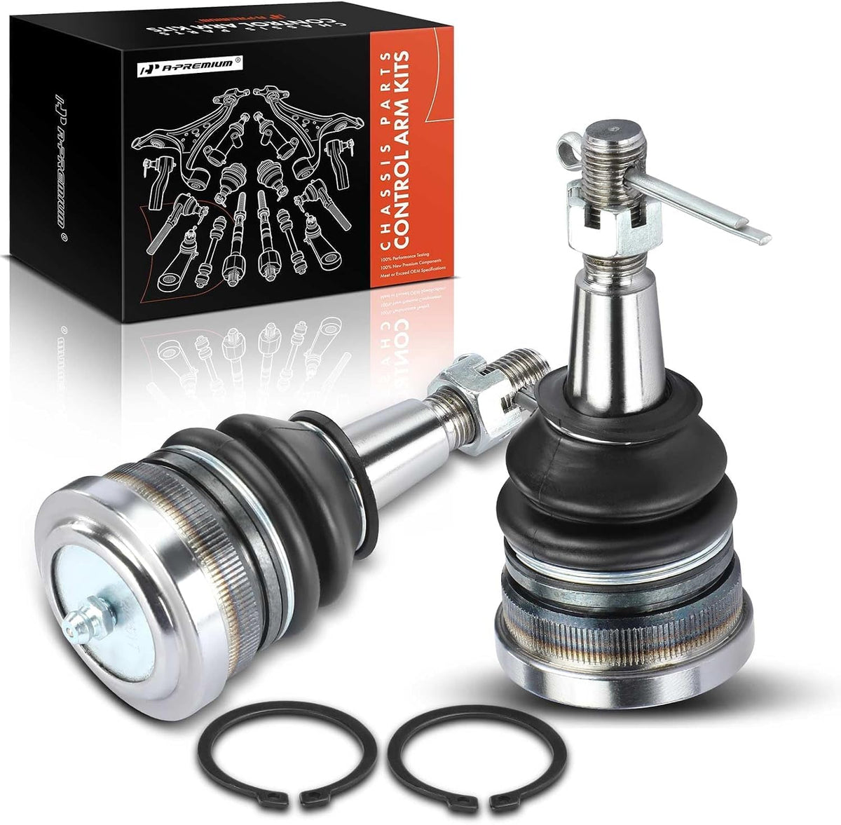 A-Premium Front Upper Ball Joint, Compatible with Chevy & GMC & Cadillac