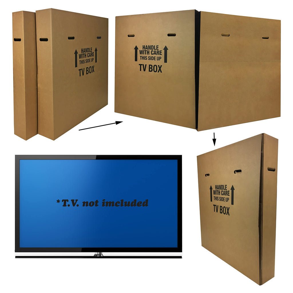 Moving Boxes for TV, LCD/LED, (2 Pack)