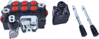 3 Spool Hydraulic Directional Control Valve With Joystick 11gpm 40L 3x Double Acting Q40/3 JOY KPL