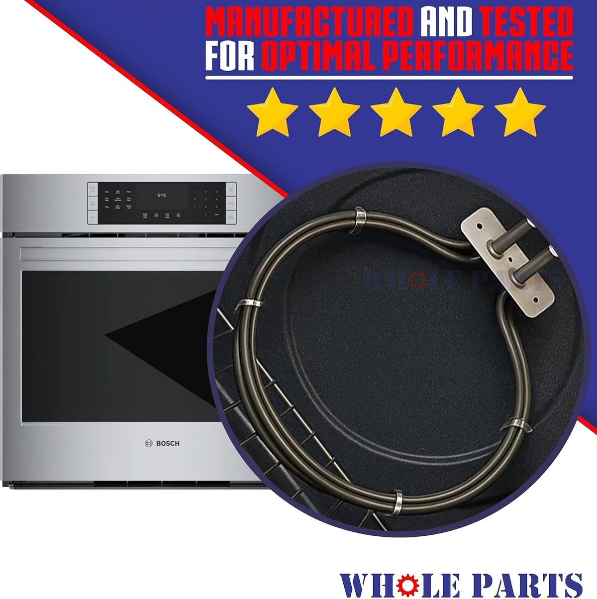 Whole Parts Upgraded Range Oven Convection Heating Element Part# 00241778