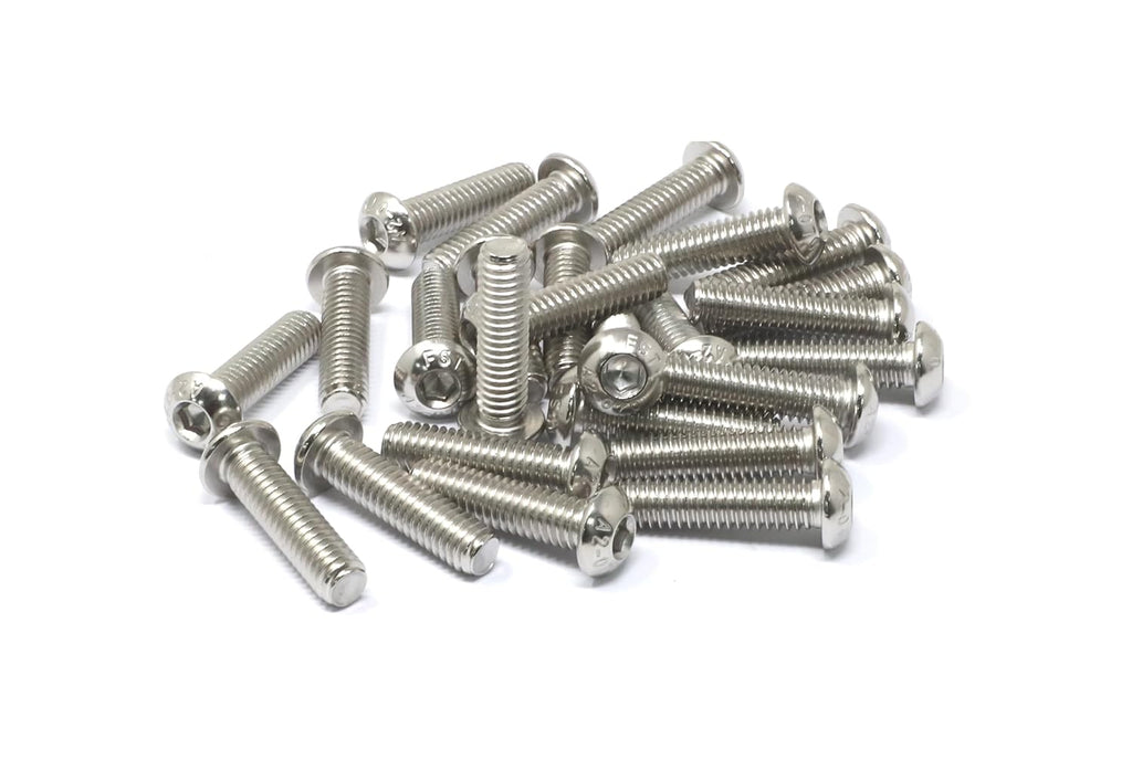 iexcell 25 Pcs 5/16-18 x 1-1/4" Stainless Steel 304 Hex Socket Button Head Cap Screws Bolts Kit