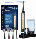 Electric Toothbrush with Water Flosser Combo, Compact 3-in-1 Flossing Toothbrush, 40000 VPM Sonic Brushing,11oz