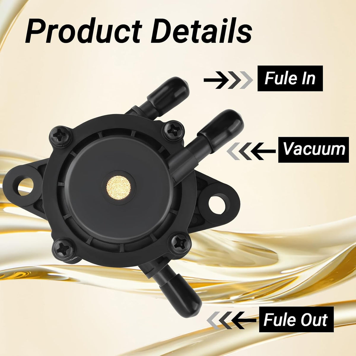 808656 Fuel Pump Kit for Intek Extended Life V-Twin 18-26HP Kohler 24 393 04-S 24 393 16-S Kawasaki 49040-7001 Honda Yamaha Fits J D Hasqvarna Craftsman Ariens Toro SCAG Bad Boy Lawn Mowers