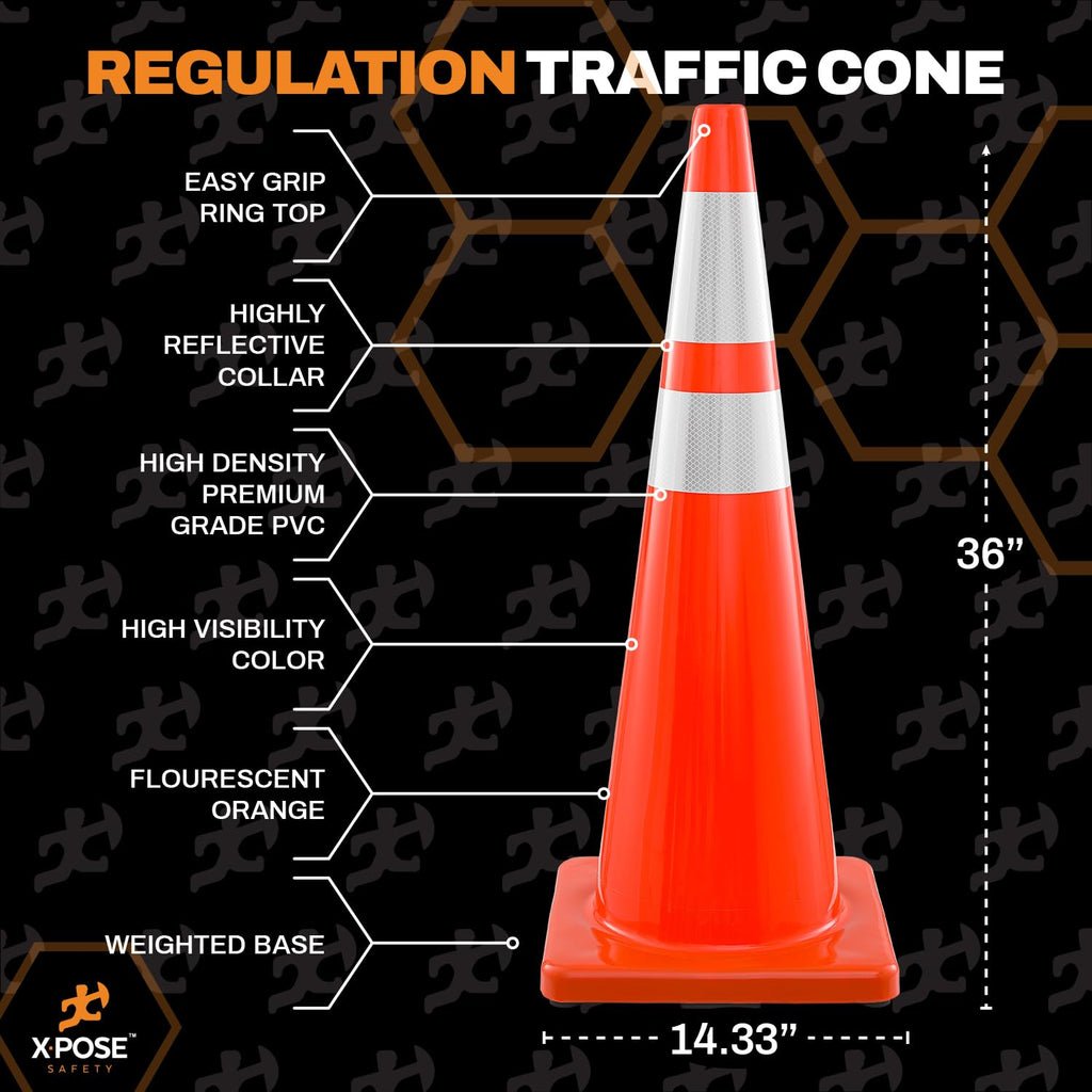 36 Inch Orange Traffic Cones