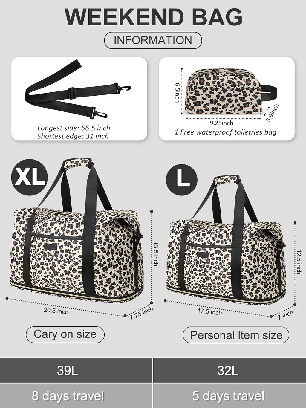 Expandable Travel Duffle Bags Weekender Overnight Bags for Women Men Hospital Bag for Women Labor Delivery with