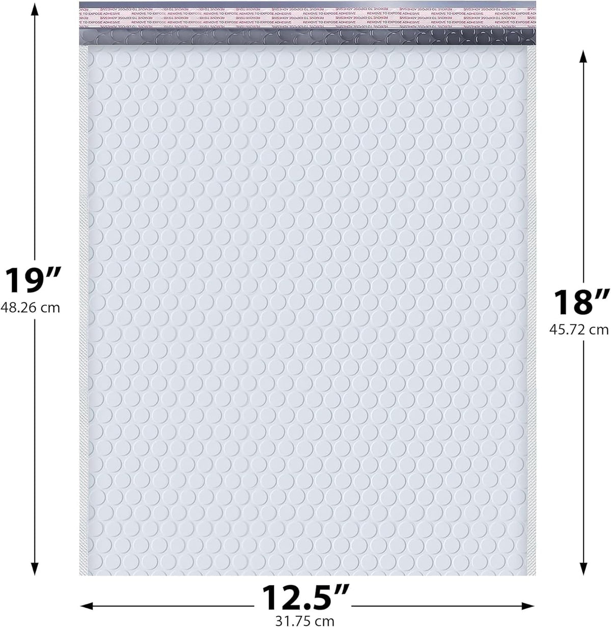 Arctic White Bubble Mailers 12.5x19 Poly Padded Envelopes #6 20 Pack