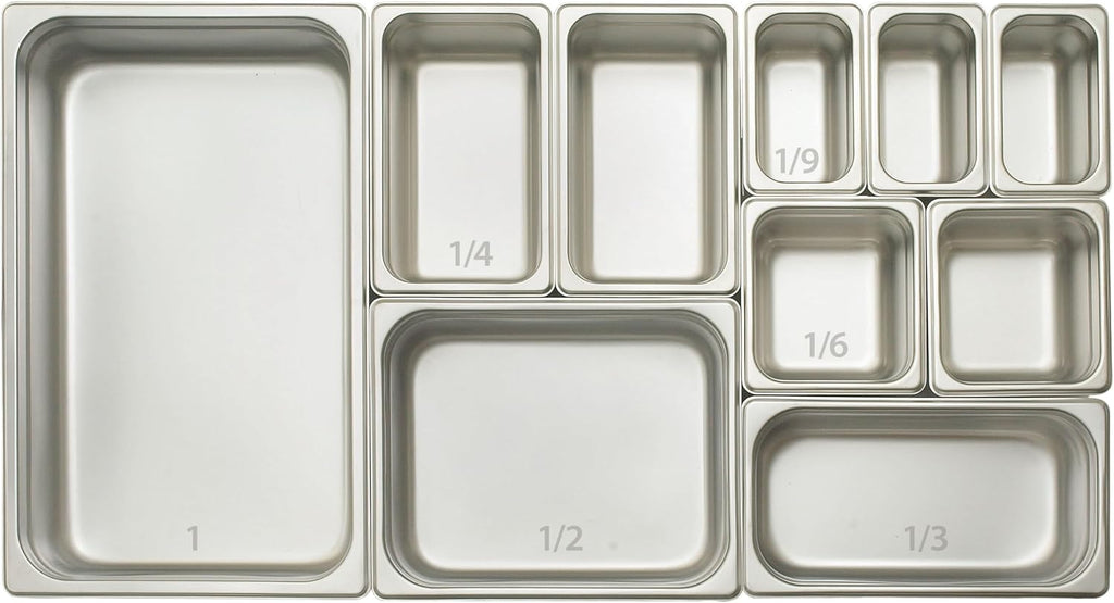 Half Size 2 1/2" Deep Stainless Steel Steam Pan