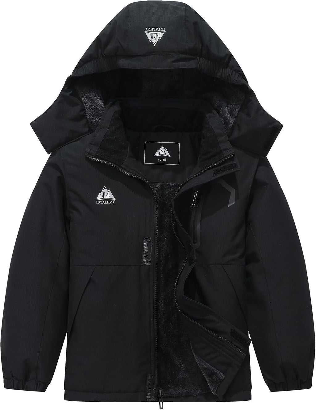 Kids Waterproof Ski Jacket with Detachable Hood