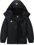 Kids Waterproof Ski Jacket with Detachable Hood