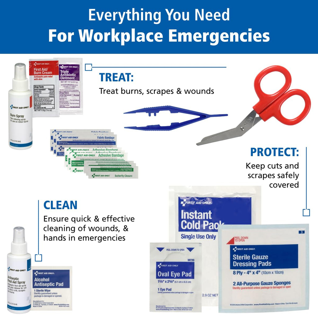 150-Person OSHA First Aid Cabinet with Medications