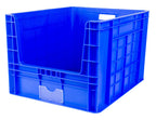 Hudson Exchange 24 x 19.75 x 15.875 (95 liter) Industrial Stackable Hopper Pick-Bin Container, Blue