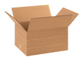 MD1186 Multi-Depth Corrugated Cardboard Box 11 1/4" L x 8 3/4" W x 6" H, Kraft, for Shipping, Packing and Moving