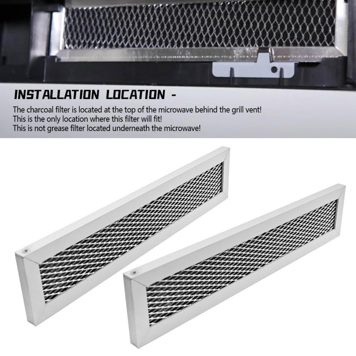 Meyffon Microwave Charcoal Filter Fit for GE PVM9005SJ1SS PVM9005SJ2SS