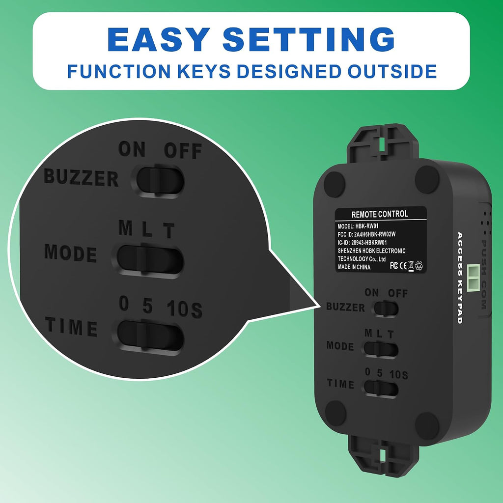 RF Wireless Remote Access Control with Electric Strike Door Lock | 12V Fail-Secure Striker for Retail Store