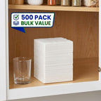 Cocktail Napkins, White Beverage Napkin Paper, Bar, Wedding, Party